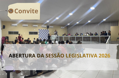 Convite - Retorno dos trabalhos legislativo de 2026