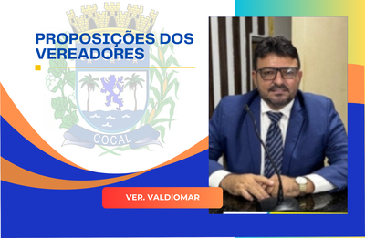 Vereador Valdiomar solicita instalação de quebra-molas em frente às escolas da zona urbana
